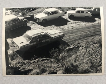 Vintage Racing Photo Photograph Oscar Cabalen Ford Mustang Argentina Rally ?