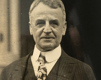 Press Photo Photograph Aircraft Commission Chairman President Calvin Coolidge