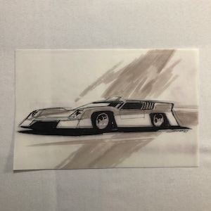Styling Concept Automobile Illustration Art Drawing Sketch Vintage 1967 NOTTRODT