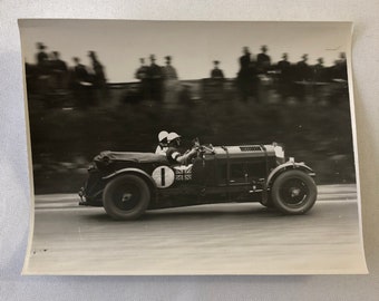 Vintage Racing Car Photo Photograph Print - Bentley Car ?