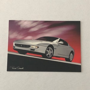 Carte postale Ferrari 456 Rene Staud