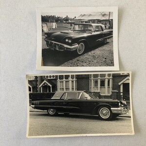 Vintage Ford Thunderbird Photo Photograph Print Lot of 2