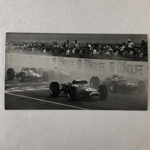 Vintage Racing Photo Photograph Reims 1968 Denny Hulme McLaren +