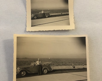 Vintage Photo Photograph Man with Automobile Car AL22SM1