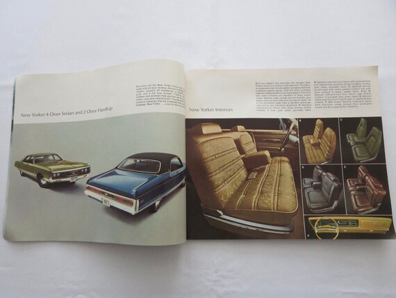 71年ワールドチャンピオンシリーズ パンフレット 1971 Chrysler & Imperial Sales Brochure Catalog New Yorker