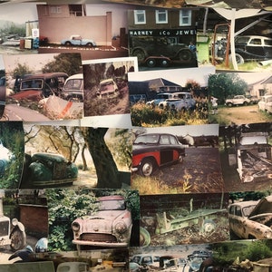 Vintage Austin Barn Find Junk Yard Car Part Photo Photograph Lot of 44