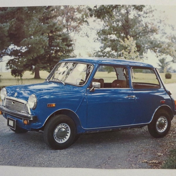 Vintage Austin Mini Sales Sheet Brochure Advertising - FRENCH TEXT