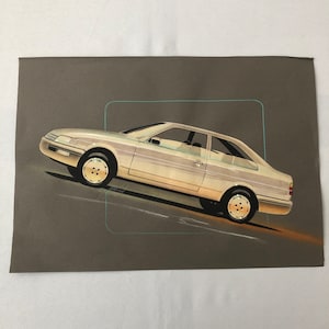 Volkswagen VW Concept Car Illustration Design Drawing Sketch Art Passat Jetta ?