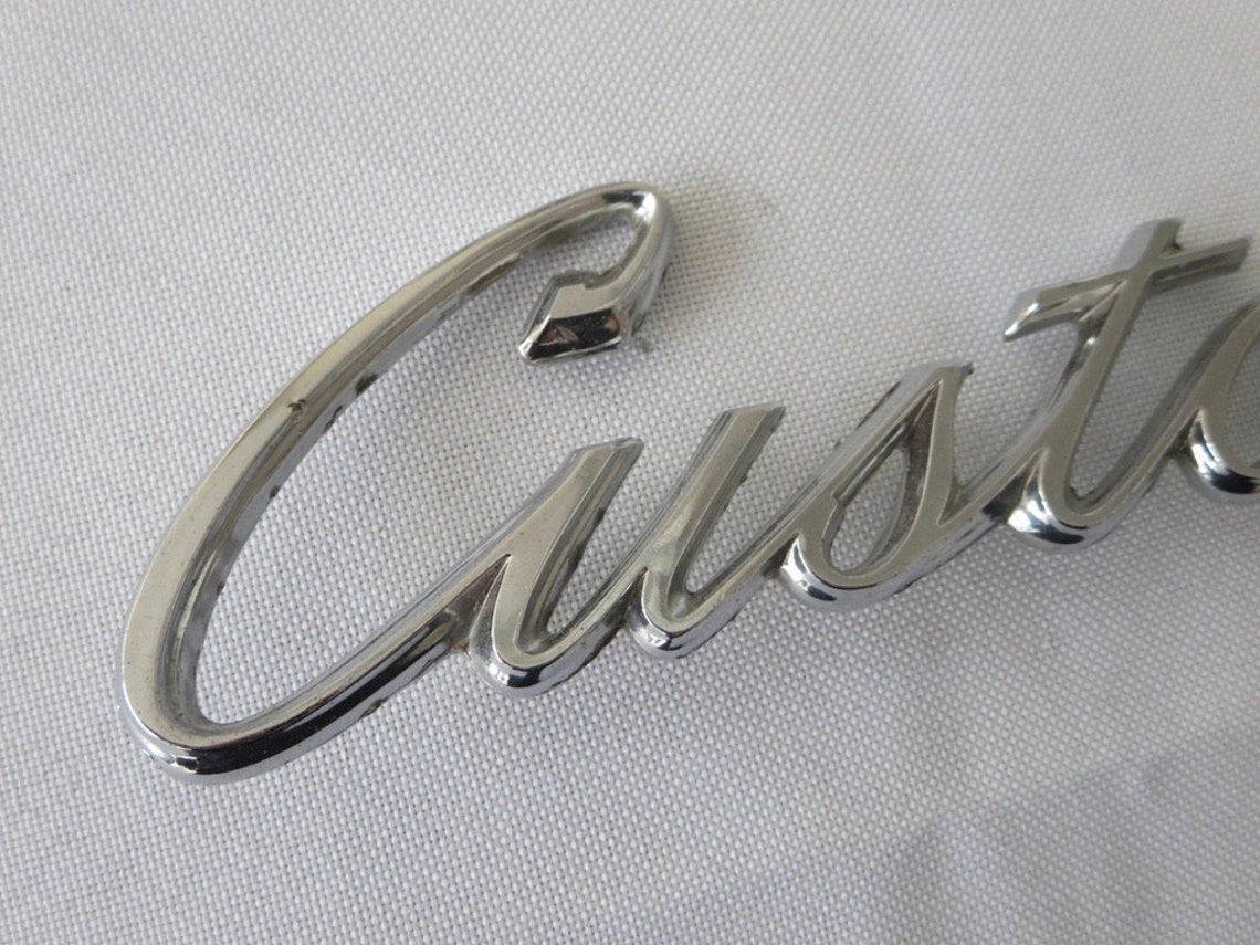 Vintage CUSTOM Car Badge Emblem Letters Logo Unknown Make / Etsy