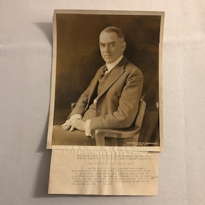 Press Photo Photograph New York Central Railroad Railway President 1924 Train