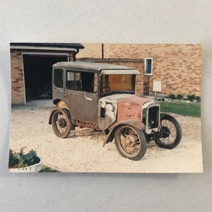 Vintage Austin Seven Fabric Saloon Barn Find Rusty Car Photo Photograph Print