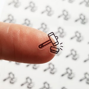 56 Gavel Stickers, Gavel Planner Stickers, Court Stickers, Happy ...