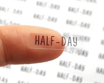48 Half Day Planner Stickers, Half-Day Planner Stickers, Half-Day Stickers Text Stickers, Day Designer, Passion Planner Bullet Planner,