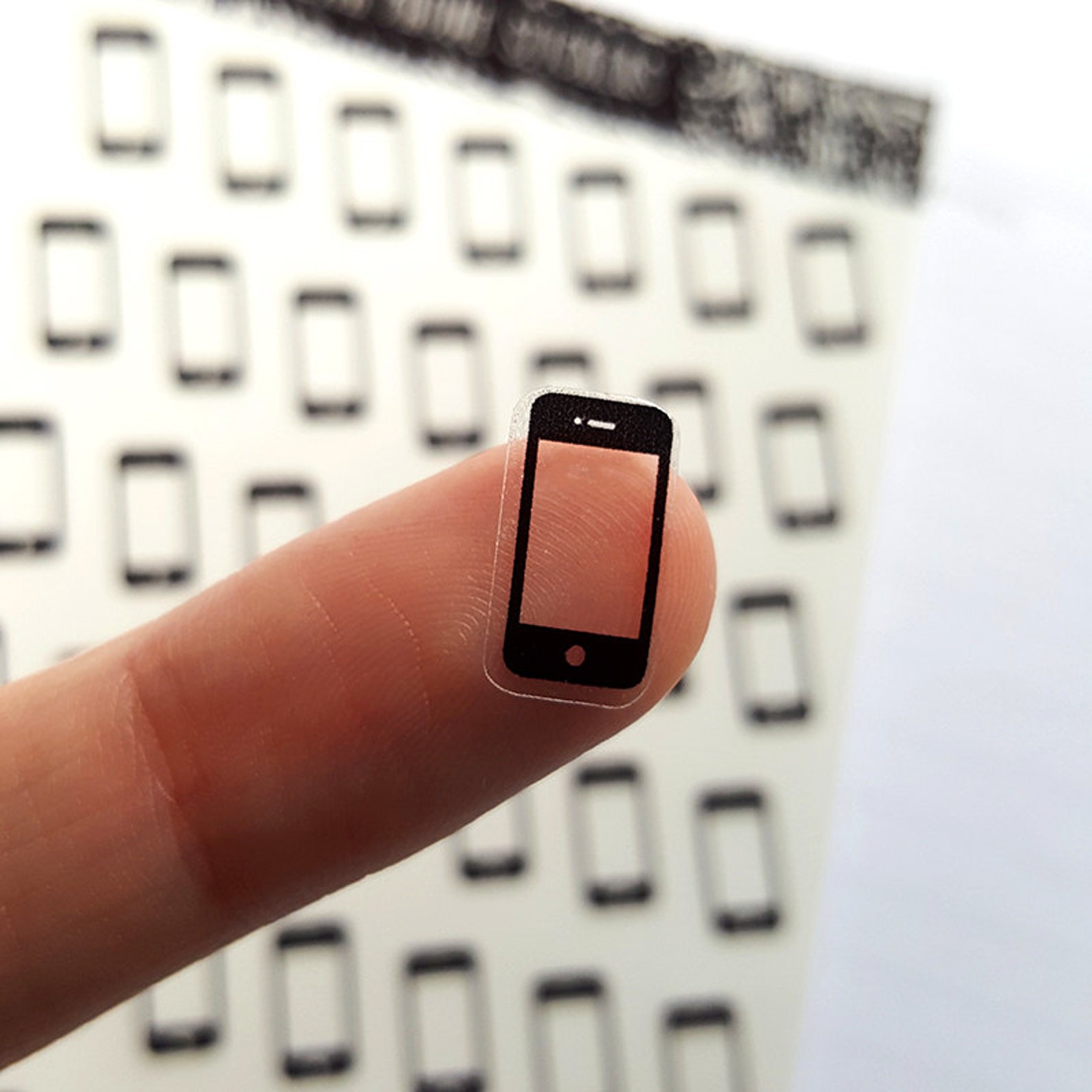 48 Clear Phone Stickers Cell Phone Planner Stickers | Etsy