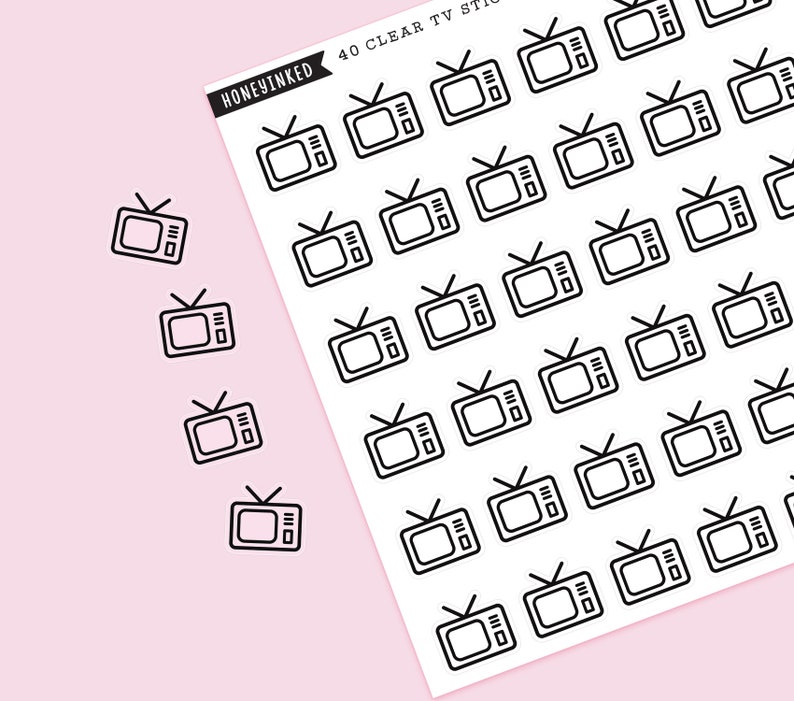 42 TV Planner Stickers Television Stickers TV Show Stickers Etsy