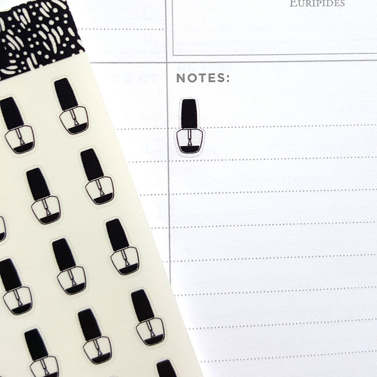 Nail Polish Stickers Nail Polish Planner Stickers Nail Etsy