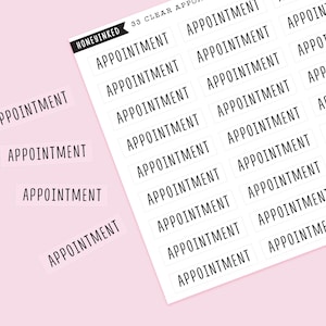 27 Appointment Planner Stickers | Appointment Stickers Reminder Stickers Doctor Stickers Dentist Stickers MSFX