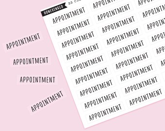 27 Appointment Planner Stickers | Appointment Stickers Reminder Stickers Doctor Stickers Dentist Stickers MSFX