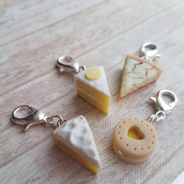 Progress keepers for knitting, crochet and crafts, novelty  stitch markers, biscuit and cake  themed knitting  accessory