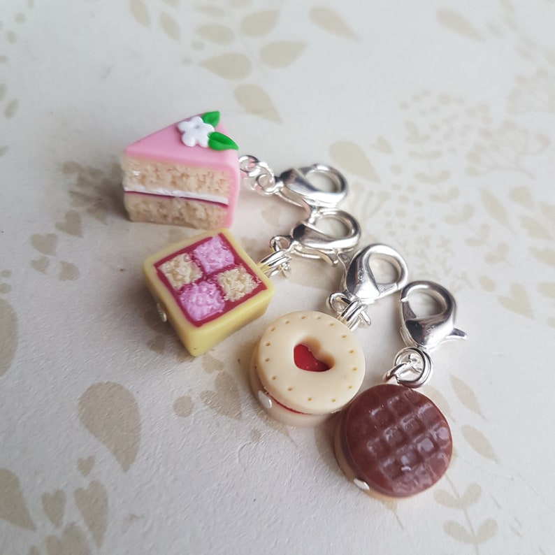Cake stitch markers for knitting novelty stitch markers image 0