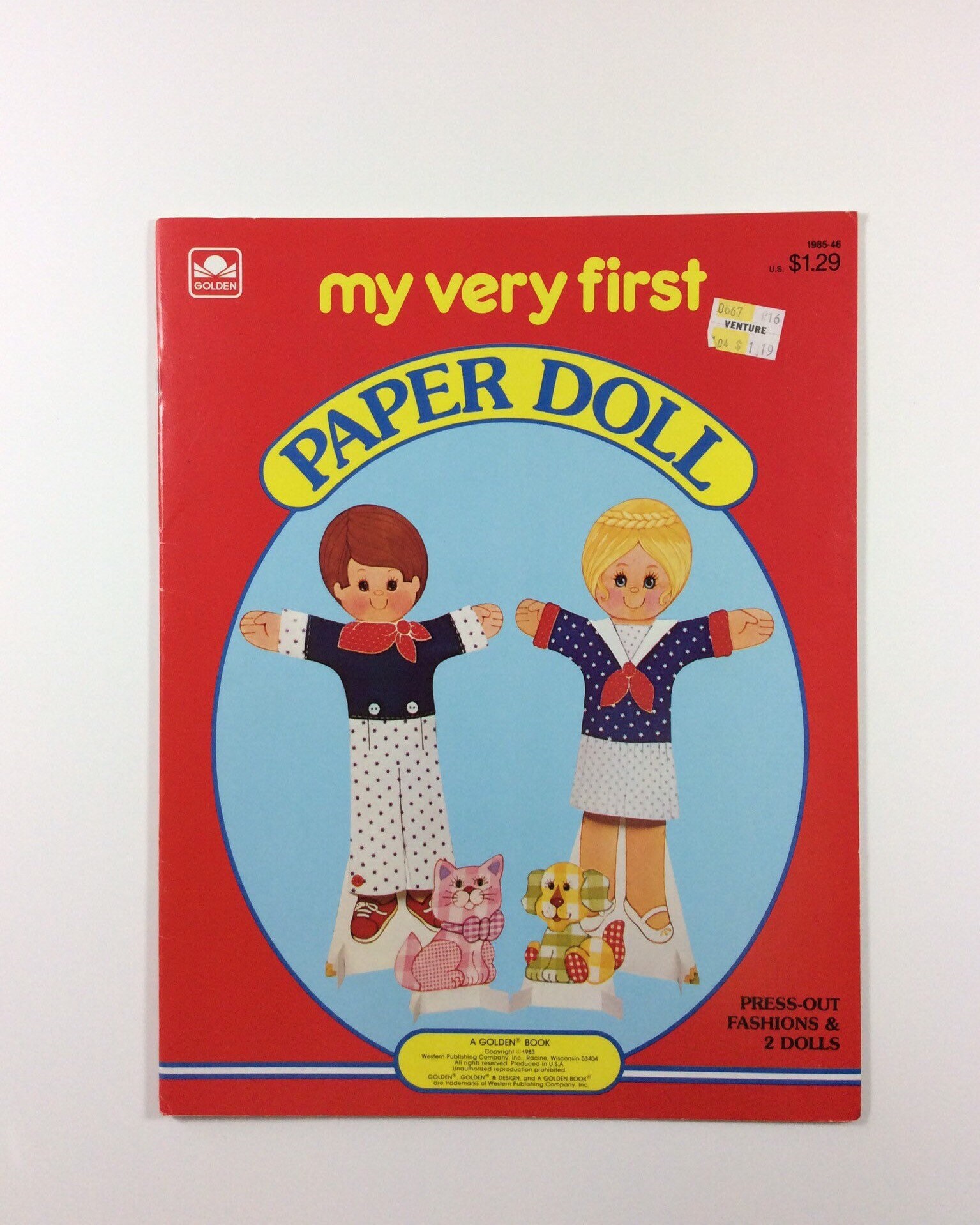 My Very First Paper Doll 1983 Golden Book Paper Doll Book Etsy