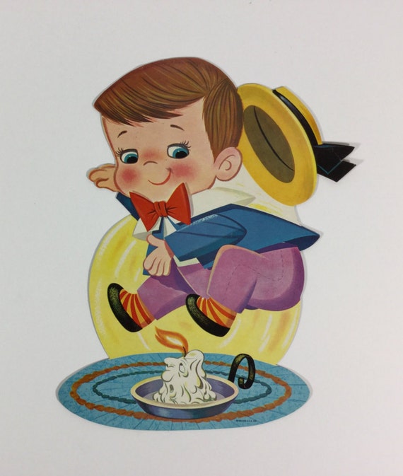 Jack Jump Over the Candlestick Vintage 1950 Dennison Die Cut Etsy