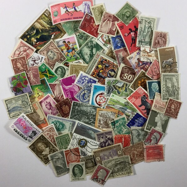 Cancelled Stamps Etsy