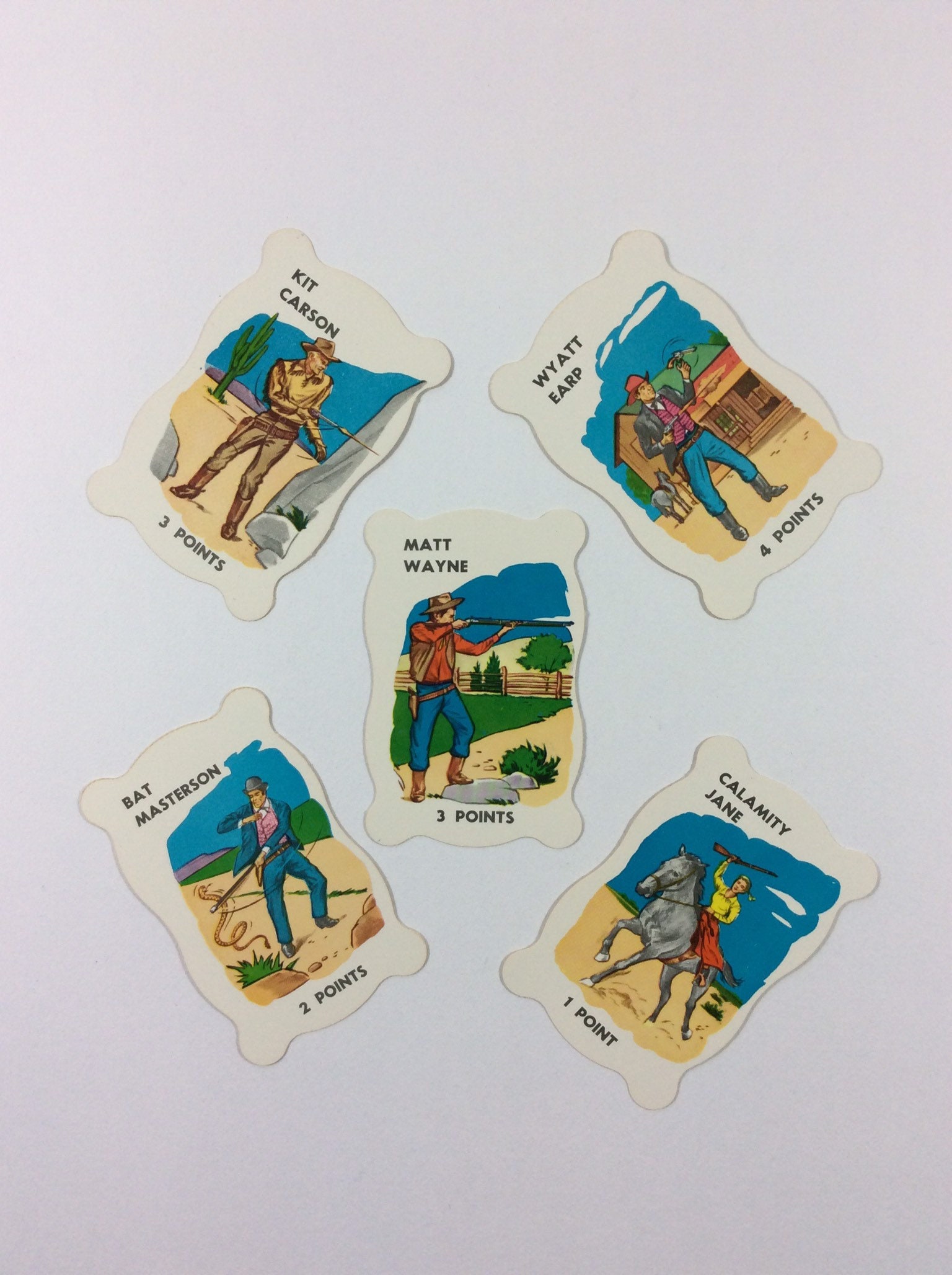 Lot of 5 Buffalo Bill Annie Oakley Kit Carson Wyatt Earp - Etsy