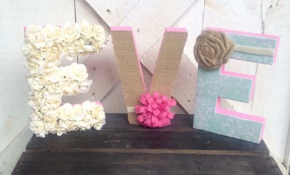 pink wall letters
