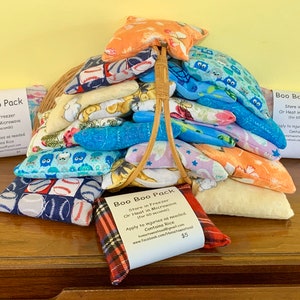 Ice Pack for Kids, Heat Pack, Children’s Cold Pack, Bright Boo-Boo Pack, Reusable Rice Pack, Kids Hot Pack,