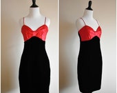 1980 39 s Vintage Little Black Velvet Dress Jessica McClintock Gunne Sax Women 39 s Medium