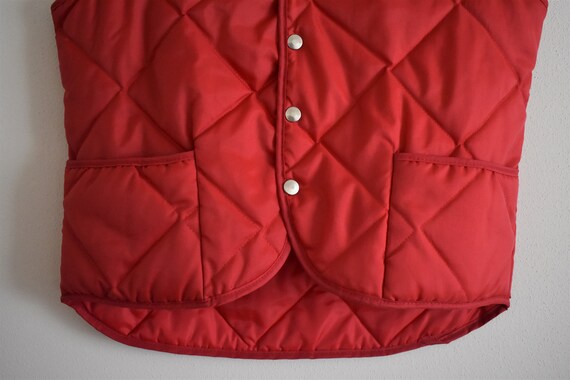 1970's Vintage Red Cenex Puffy Vest | Men's Mediu… - image 3