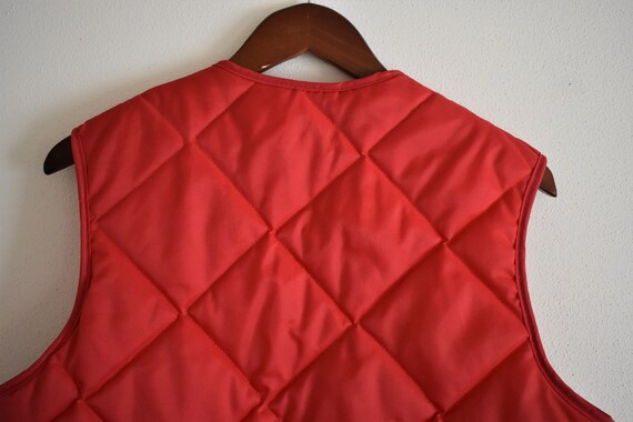 1970's Vintage Red Cenex Puffy Vest | Men's Mediu… - image 5