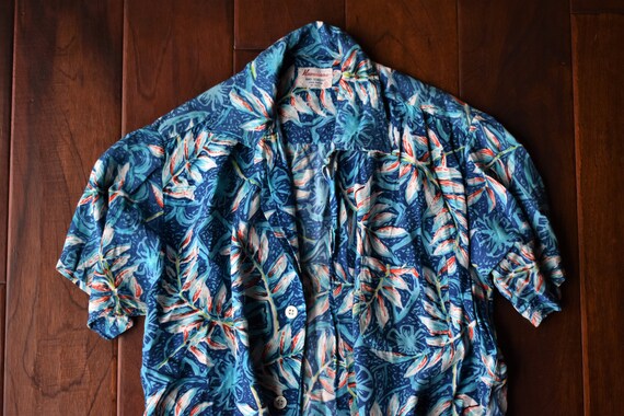 1960's Hawaiian Vintage Button Up Polo | Size Sma… - image 4