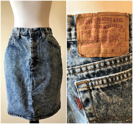 levi strauss denim skirts