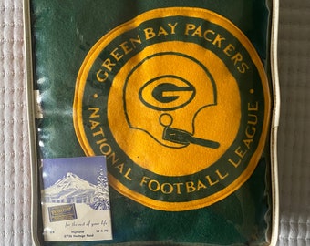 1960s Pendleton Vintage Green Bay Packers Stadium Throw Blanket | 100% Virgin Wool
