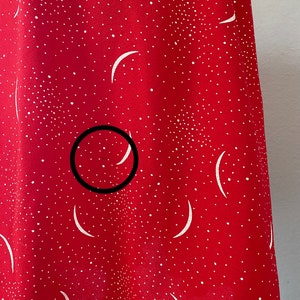 Robe d'été vintage rouge croissant de lune Robe femme Taille 2 TP image 10