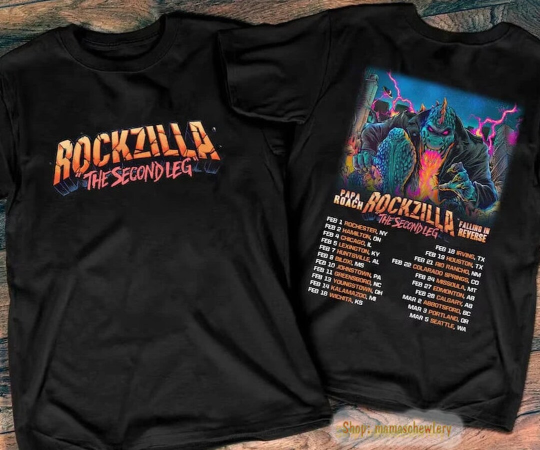Rockzilla the Second Leg Tour 2023 Shirt/ Rockzilla Tshirt/ Etsy