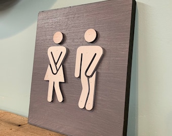 Restroom Sign - Funny