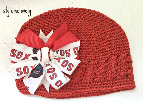 baby girl red sox hat