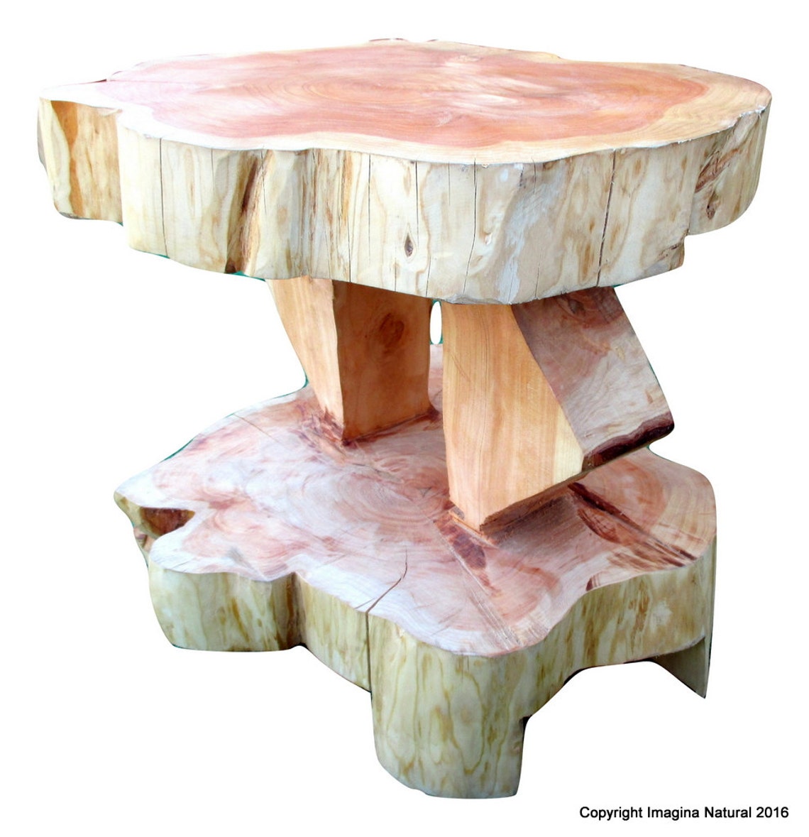 Double Level Cypress Tree Trunk Handmade Coffee Table Free Shipping Etsy