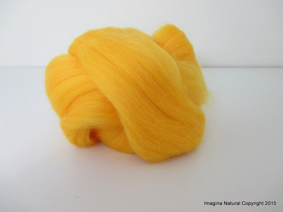Merino Wool Roving for Felting and Spinning - The Yellows