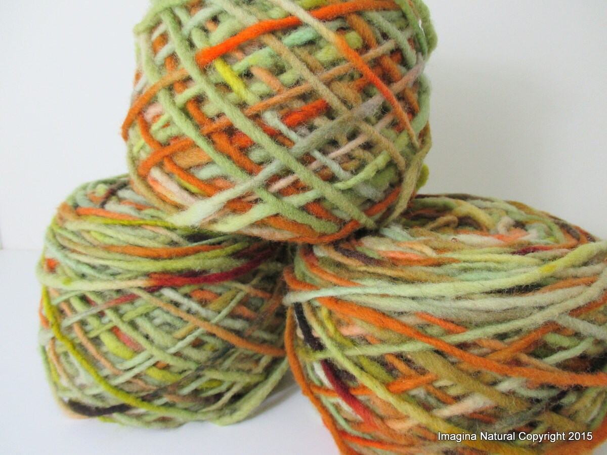 Limited Edition Handspun Hand dyed yarn Bulky Chilean Wool Knitting Mu –  Imagina Natural