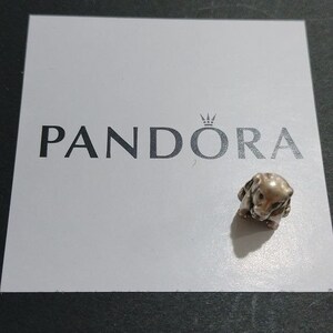 Pandora Sterling Silver Labrador Dog Animal Bead W/ Clear Zirconia