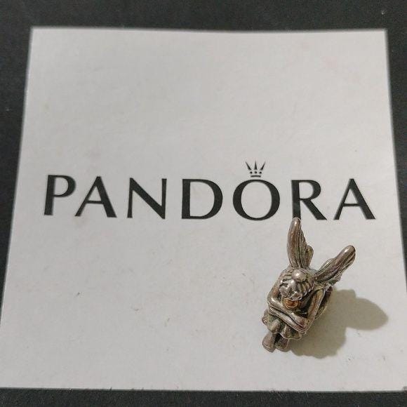 Pandora Sterling Silver Sitting Pixie Fantasy Bead With 14K
