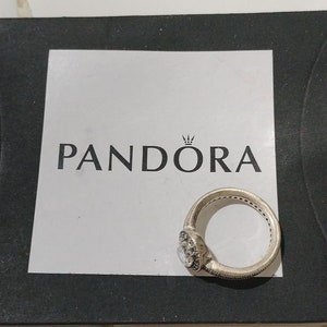 Pandora Sterling Silver Vintage Elegance Ring W/ Clear CZ