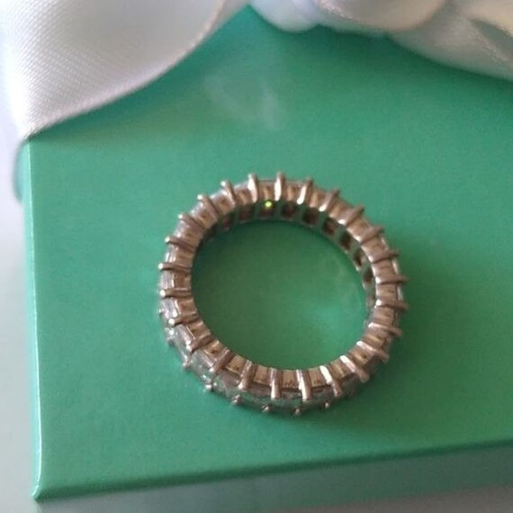 Glamorous Baguette CZ Eternity Band Ring, Size 9.25 - Etsy display picture 1