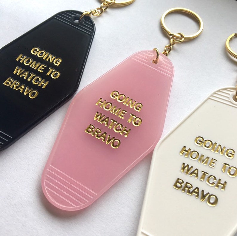 THE ORIGINAL Going Home To Watch Bravo Keychain | Etsy