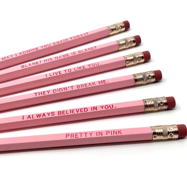 Pretty in Pink Movie Pencil Set