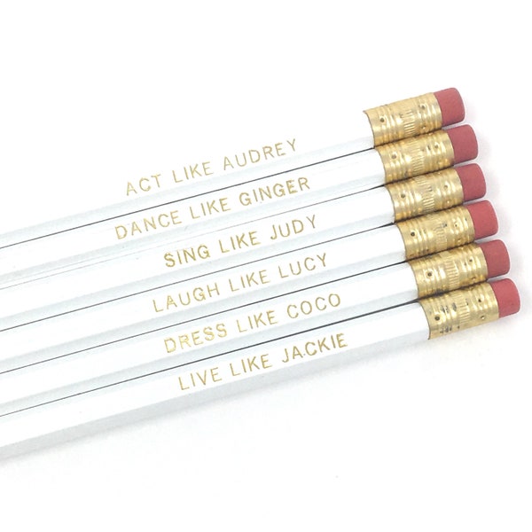 Old Hollywood Women Pencil Set